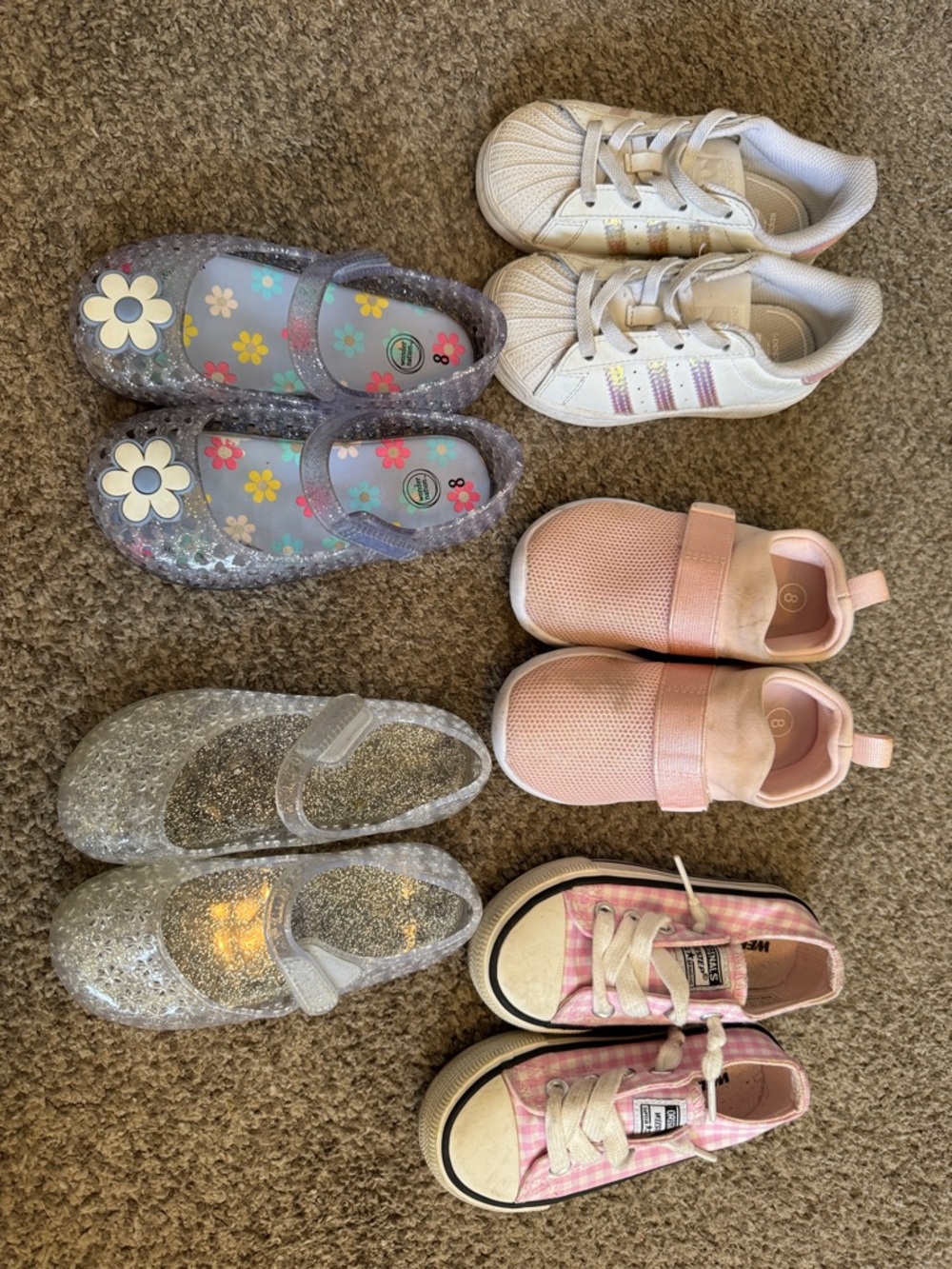 Girls summer shoe bundle size 8T